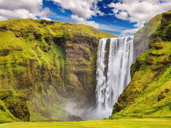 Produktbild: CALVENDO Puzzle Sk&oacute;gafoss | 1000 Teile Lege-Gr&ouml;&szlig;e 64x48cm Foto-Puzzle f&uuml;r gl&uuml;ckliche Stunden