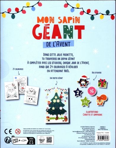 Produktbild: Mon sapin g&eacute;ant de l'Avent : grand poster &agrave; d&eacute;corer + stickers