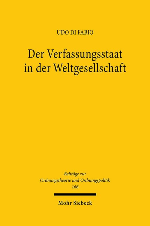 Produktbild: Der Verfassungsstaat in der Weltgesellschaft