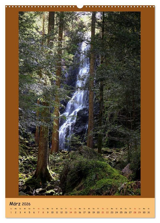Produktbild: Schwarzwald Wasserf&auml;lle (Wandkalender 2026 DIN A2 hoch), CALVENDO Monatskalender