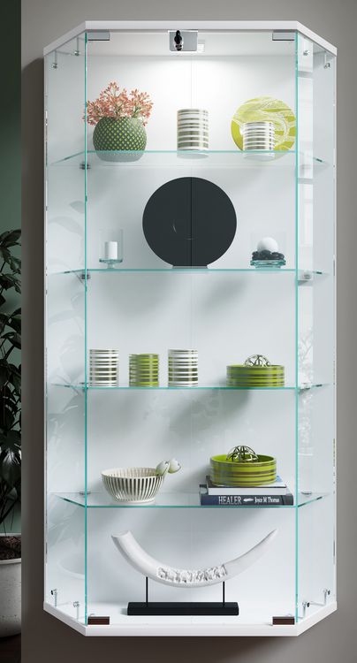Produktbild: Wandvitrine H&auml;ngevitrine Glasvitrine Benila L