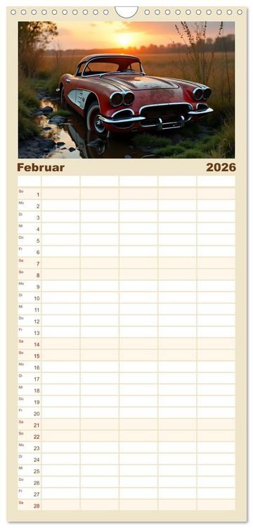 Produktbild: Familienplaner 2026 - Vergessene Legenden mit 5 Spalten (Wandkalender, 21 x 45 cm) CALVENDO