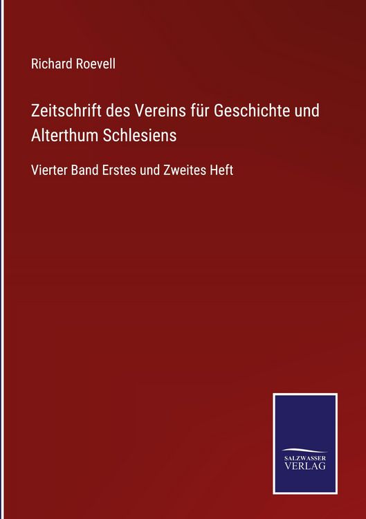 Produktbild: Zeitschrift des Vereins f&uuml;r Geschichte und Alterthum Schlesiens