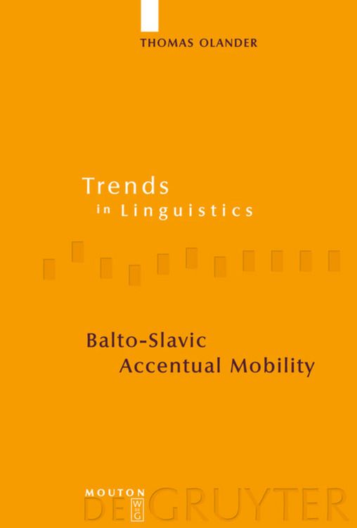 Produktbild: Balto-Slavic Accentual Mobility