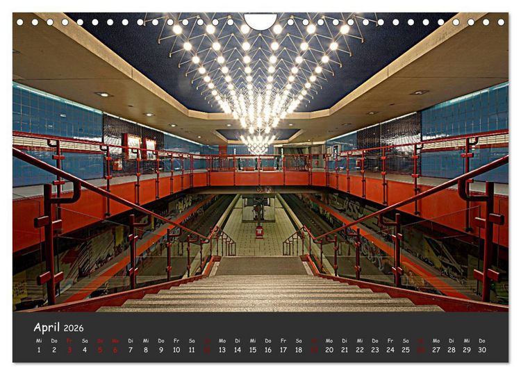 Produktbild: U-Bahn-Stationen des Westens (Wandkalender 2026 DIN A4 quer), CALVENDO Monatskalender