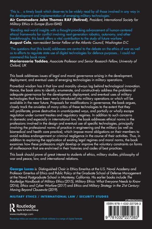 Produktbild: Law, Ethics and Emerging Military Technologies