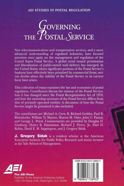 Produktbild: Governing the Postal Service