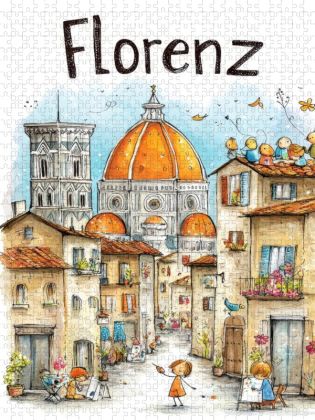 Produktbild: CALVENDO Puzzle Florenz | 1000 Teile Lege-Gr&ouml;&szlig;e 64x48cm Foto-Puzzle f&uuml;r gl&uuml;ckliche Stunden