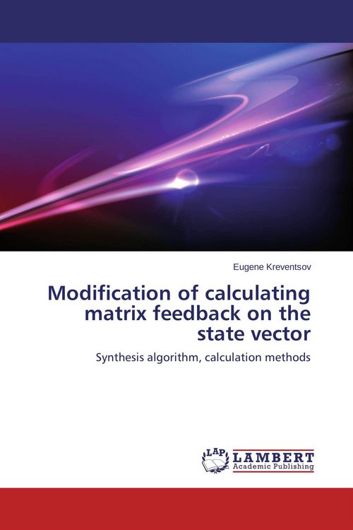 Produktbild: Modification of calculating matrix feedback on the state vector