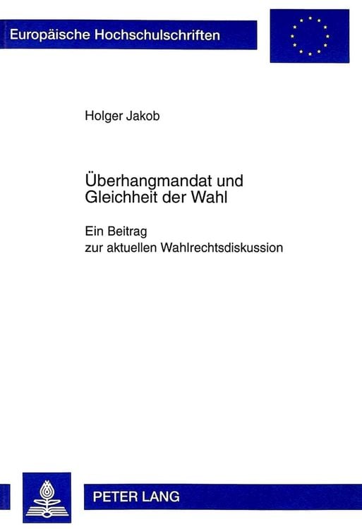 Produktbild: &Uuml;berhangmandat und Gleichheit der Wahl