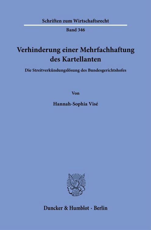 Produktbild: Verhinderung einer Mehrfachhaftung des Kartellanten.