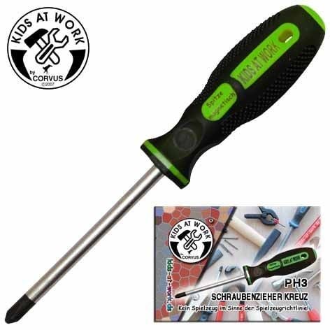 Produktbild: Corvus A600125 - Kids-at-Work, Kreuz-Schraubenzieher PH3, 16cm