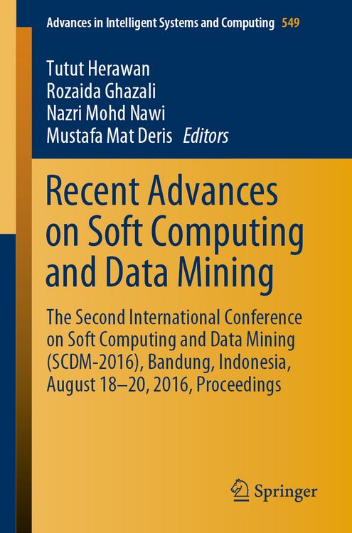 Produktbild: Recent Advances on Soft Computing and Data Mining