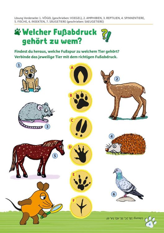 Produktbild: Frag doch mal ... die Maus: Mein R&auml;tselblock mit der Maus- Wilde Tiere