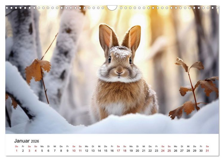 Produktbild: Magic Animals (Wandkalender 2026 DIN A3 quer), CALVENDO Monatskalender