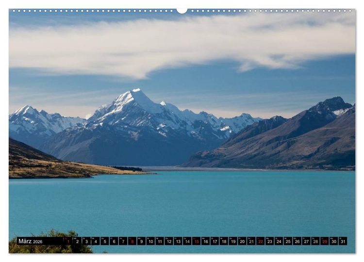 Produktbild: Neuseeland - Attraktiver S&uuml;den (Wandkalender 2026 DIN A2 quer), CALVENDO Monatskalender