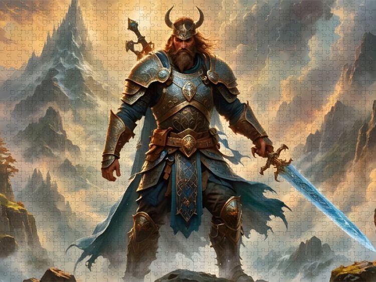 Produktbild: CALVENDO Puzzle Der Gott Tyr | 1000 Teile Lege-Gr&ouml;&szlig;e 64x48cm Foto-Puzzle f&uuml;r gl&uuml;ckliche Stunden