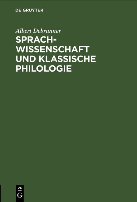Produktbild: Sprachwissenschaft und Klassische Philologie