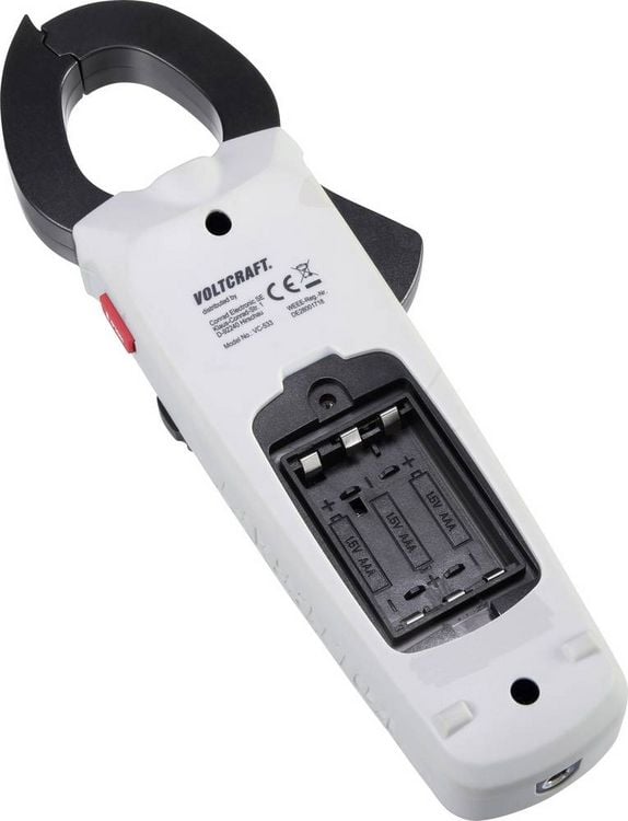 Produktbild: VOLTCRAFT VC-533 Stromzange digital CAT III 600V Anzeige (Counts): 6000