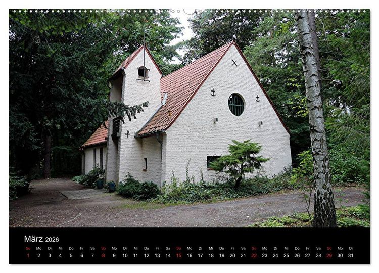 Produktbild: Evangelische Kirchen um Potsdam 2026 (hochwertiger Premium Wandkalender 2026 DIN A2 quer), Kunstdruck in Hochglanz