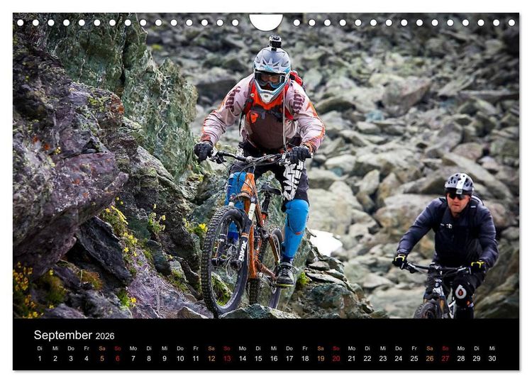 Produktbild: Mountainbike Freeride Momente (Wandkalender 2026 DIN A4 quer), CALVENDO Monatskalender