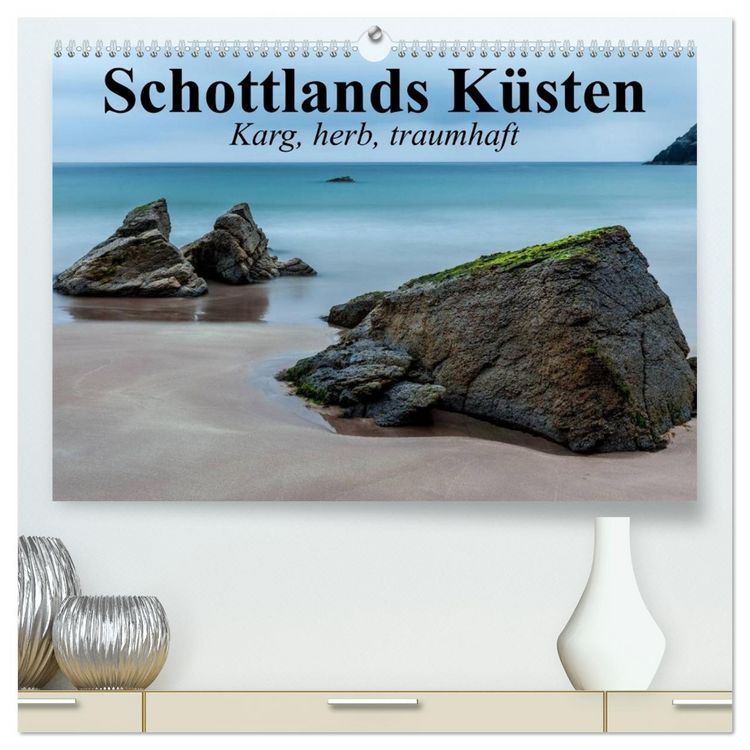 Produktbild: Schottlands K&uuml;sten. Karg, herb, traumhaft (hochwertiger Premium Wandkalender 2026 DIN A2 quer), Kunstdruck in Hochglanz
