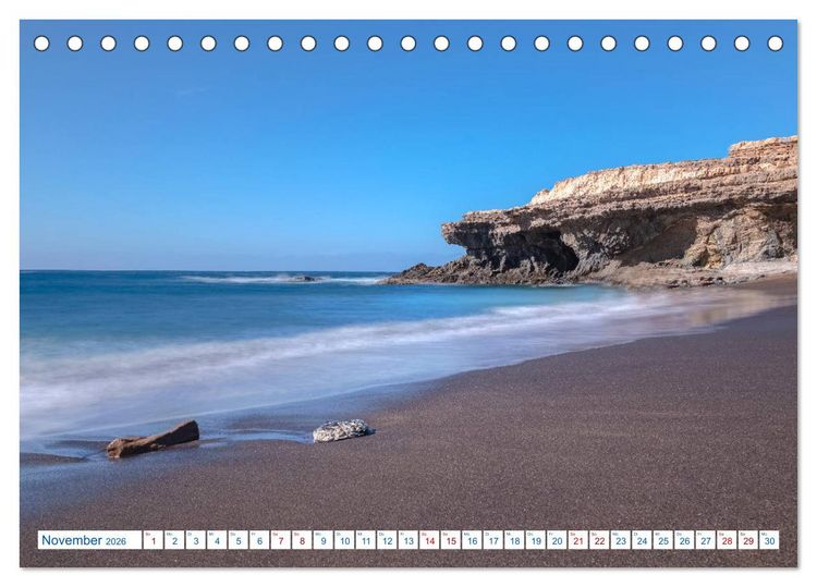 Produktbild: Fuerteventura, die ungez&auml;hmte Kanareninsel (Tischkalender 2026 DIN A5 quer), CALVENDO Monatskalender