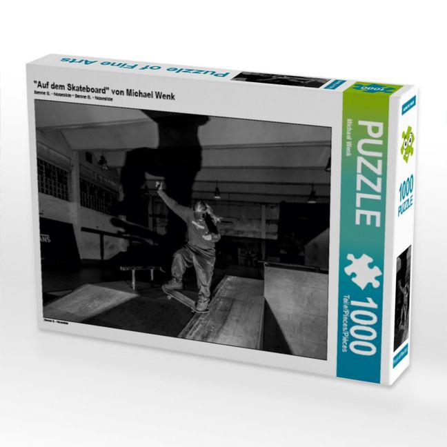 Produktbild: CALVENDO Puzzle Skaten, Licht und Schatten | 1000 Teile Lege-Gr&ouml;&szlig;e 64x48cm Foto-Puzzle f&uuml;r gl&uuml;ckliche Stunden
