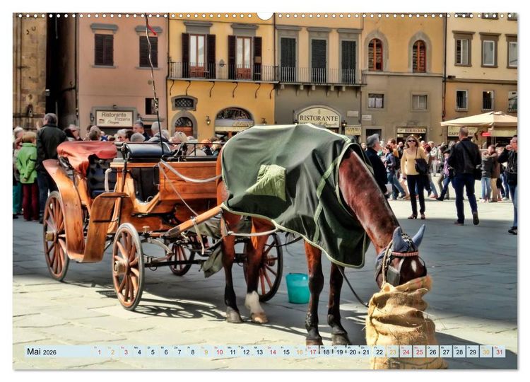 Produktbild: Florenz - Sch&ouml;nheit in der Toskana (hochwertiger Premium Wandkalender 2026 DIN A2 quer), Kunstdruck in Hochglanz