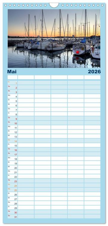 Produktbild: Familienplaner 2026 - Timmendorfer Strand mit 5 Spalten (Wandkalender, 21 x 45 cm) CALVENDO
