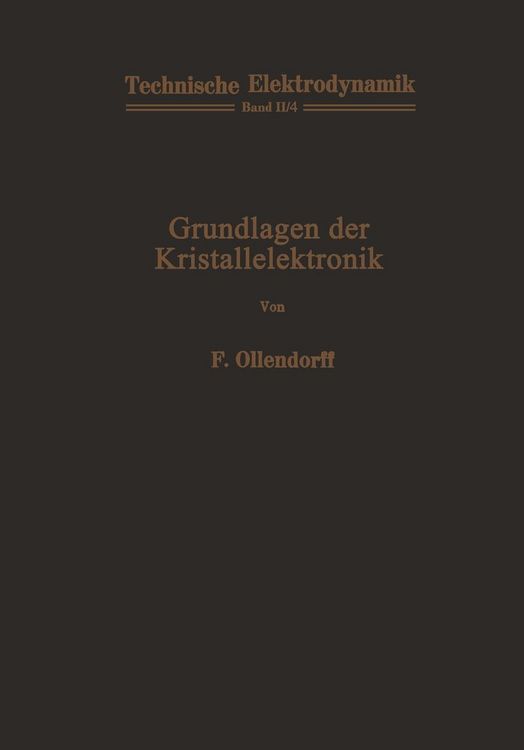 Produktbild: Grundlagen der Kristallelektronik