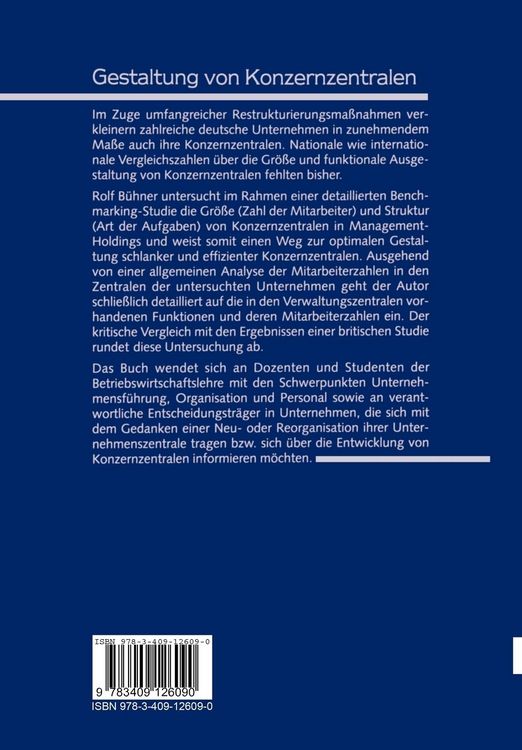 Produktbild: Gestaltung von Konzernzentralen