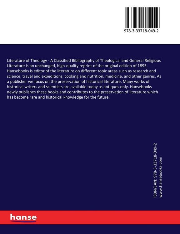 Produktbild: Literature of Theology