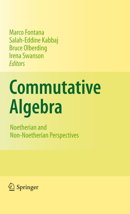 Produktbild: Commutative Algebra