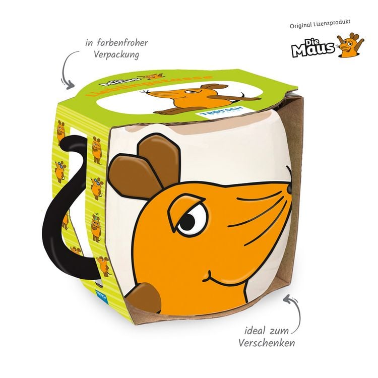 Produktbild: Tr&ouml;tsch Die Maus 3D Porzellantasse klein Lieblingstasse