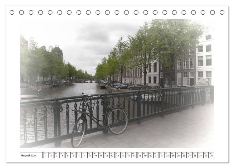 Produktbild: AMSTERDAM Erinnerungen (Tischkalender 2026 DIN A5 quer), CALVENDO Monatskalender