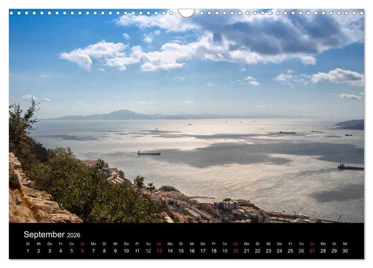 Produktbild: Gibraltar - der Affenfelsen (Wandkalender 2026 DIN A3 quer), CALVENDO Monatskalender