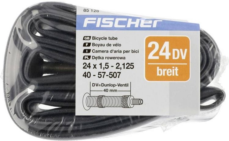 Produktbild: FISCHER FAHRRAD 85128 Fahrradschlauch 24 Zoll Dunlopventil (DV)