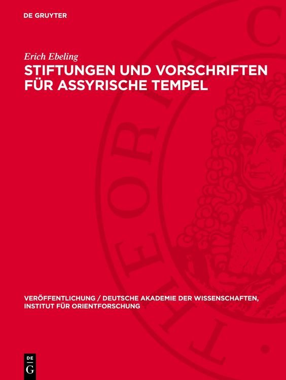Produktbild: Stiftungen und Vorschriften f&uuml;r assyrische Tempel