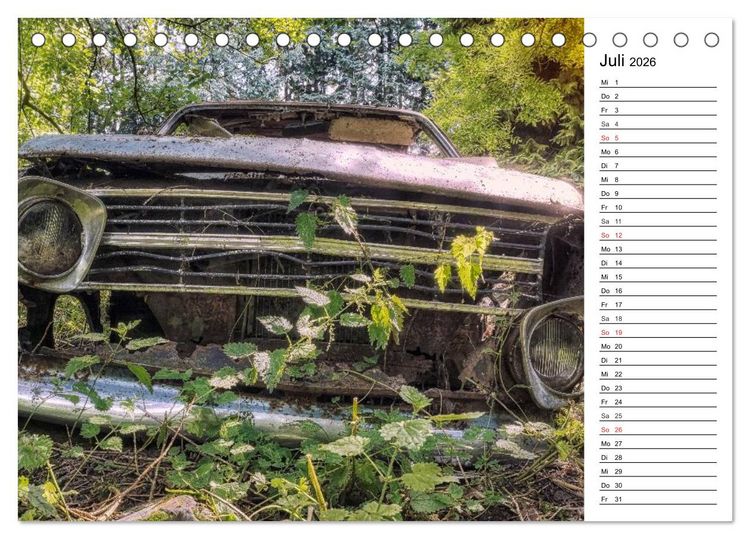 Produktbild: Rostlauben - vergessene Klassiker (Tischkalender 2026 DIN A5 quer), CALVENDO Monatskalender