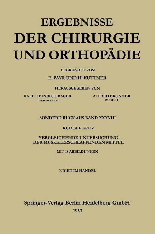 Produktbild: V. Vergleichende Untersuchung der muskelerschlaffenden Mittel