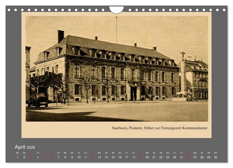 Produktbild: Saarland - vunn domols (frieher), Landkreis Saarlouis (Wandkalender 2026 DIN A4 quer), CALVENDO Monatskalender