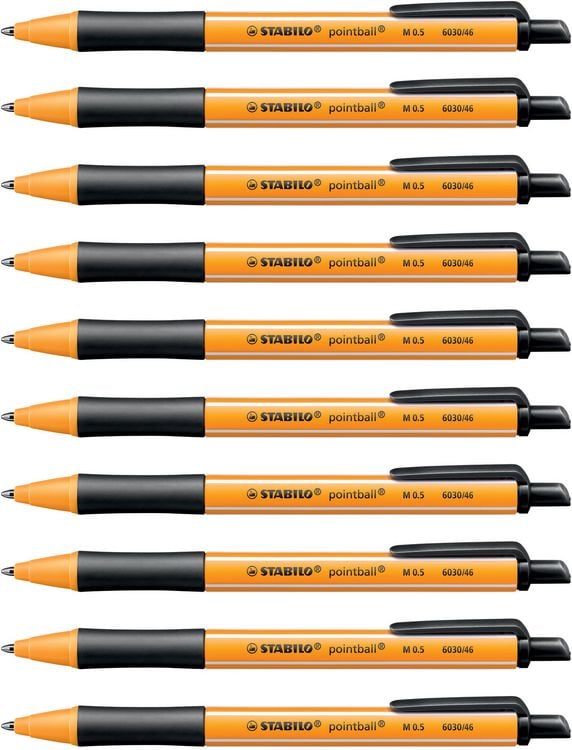 Produktbild: STABILO Druck-Kugelschreiber -   pointball - Einzelstift - schwarz