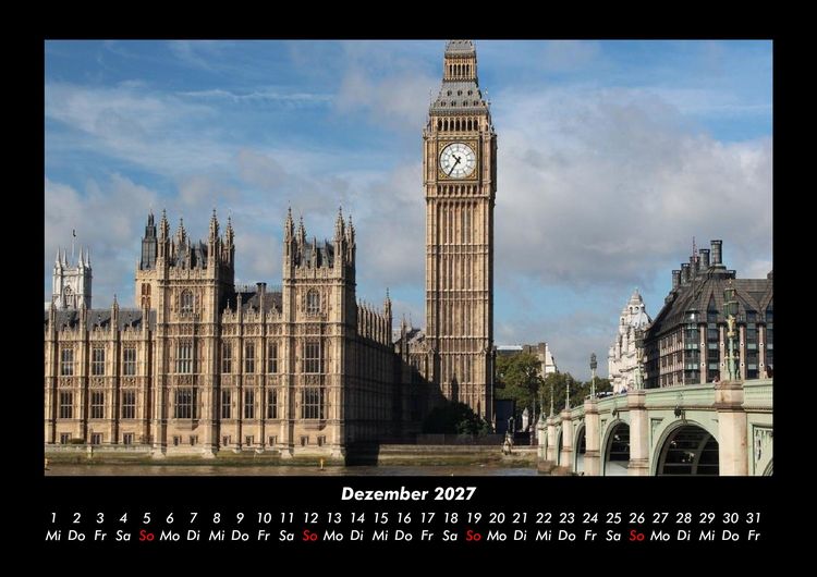 Produktbild: London 2027 Fotokalender DIN A3
