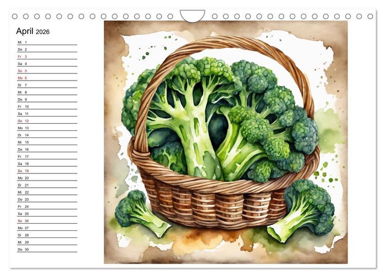 Produktbild: Frische Ernte (Wandkalender 2026 DIN A4 quer), CALVENDO Monatskalender