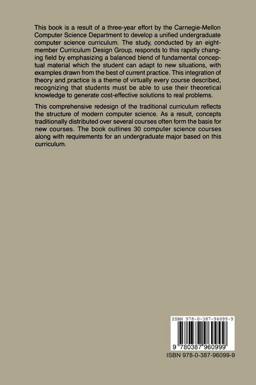 Produktbild: The Carnegie-Mellon Curriculum for Undergraduate Computer Science