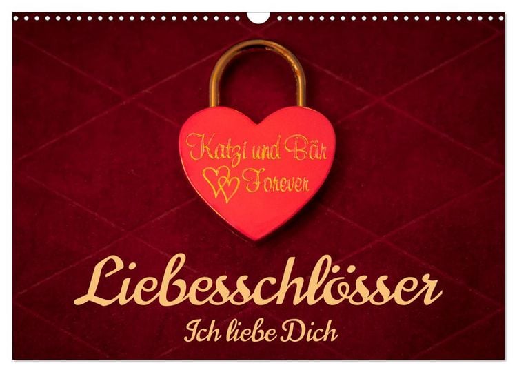Produktbild: Liebesschl&ouml;sser, Ich liebe Dich (Wandkalender 2026 DIN A3 quer), CALVENDO Monatskalender