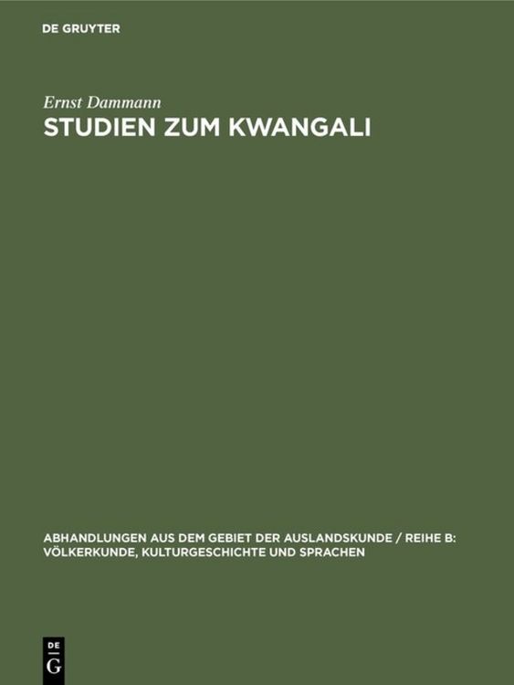 Produktbild: Studien zum Kwangali