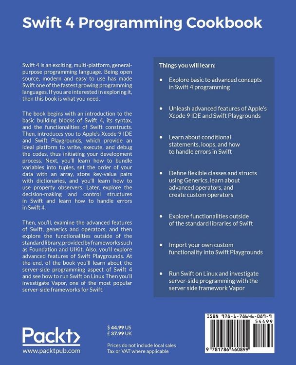 Produktbild: Swift 4 Programming Cookbook