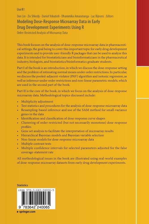 Produktbild: Modeling Dose-Response Microarray Data in Early Drug Development Experiments Using R